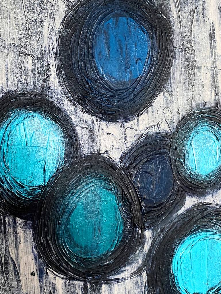 Original Abstract Geometric Painting by Veronica Russek