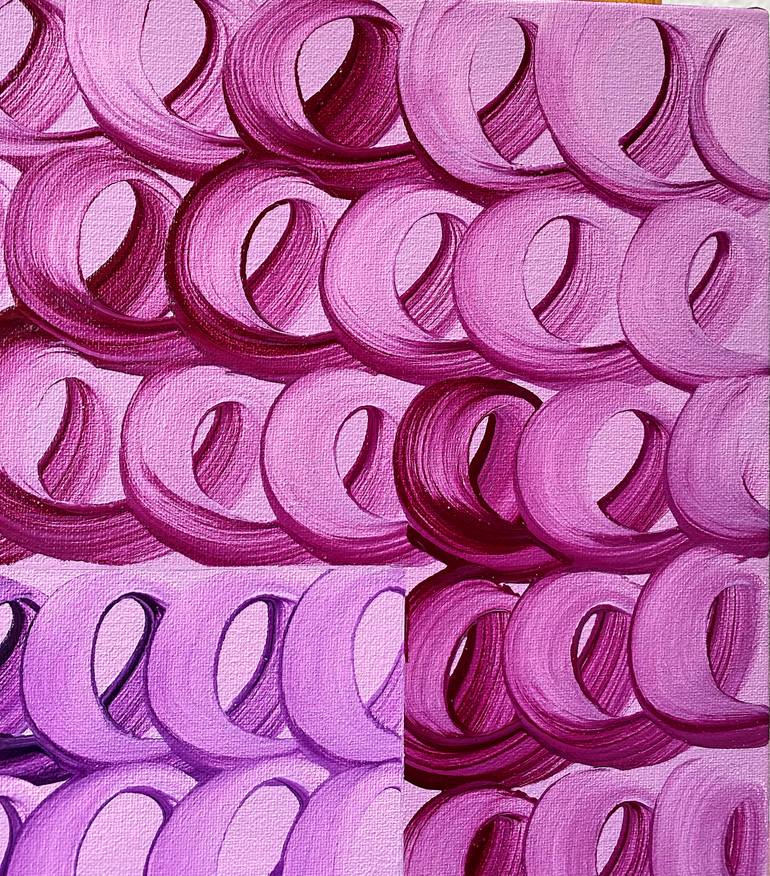 Original Abstract Geometric Painting by Veronica Russek