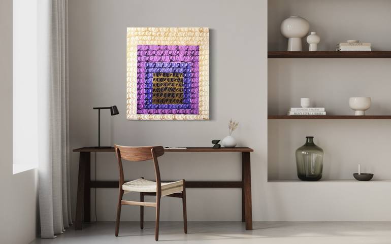 Original Geometric Painting by Veronica Russek