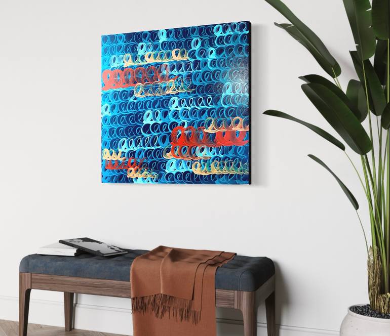 Original Abstract Expressionism Abstract Painting by Veronica Russek