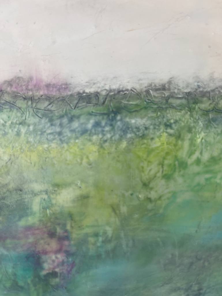 Original Abstract Landscape Mixed Media by Karen Canning