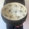 mixed media and encaustic wax bowl