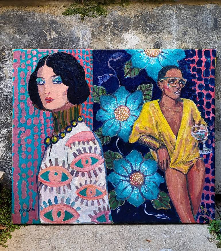 Original Figurative People Painting by Katrine Storebo