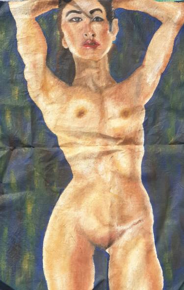 Print of Realism Nude Paintings by Talbie Mlotywa