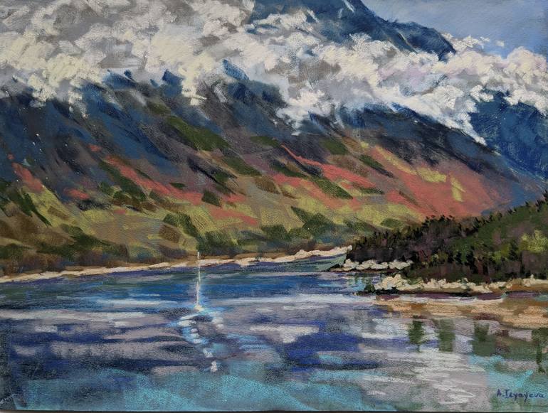 Skagway, Alaska Drawing by Alexandra Ilyayeva | Saatchi Art