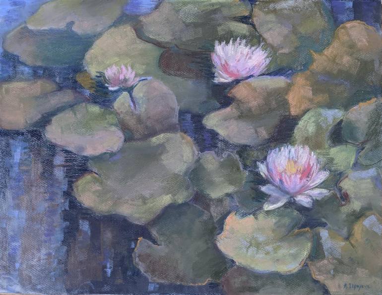 Original Expressionism Landscape Drawings by Alexandra Ilyayeva