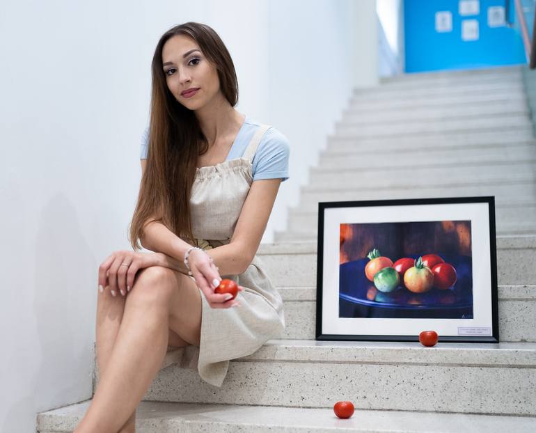 Original Realism Still Life Painting by Anastasia Saburova