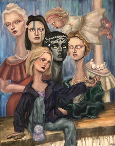 Original Surrealism Women Paintings by Anastasia Stein