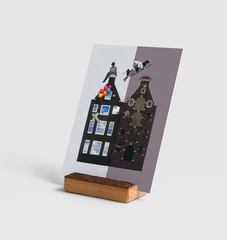 Original Surrealism Architecture Collage by Laura Cunat
