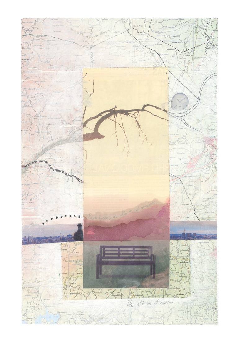 Original Conceptual Landscape Collage by Laura Cunat
