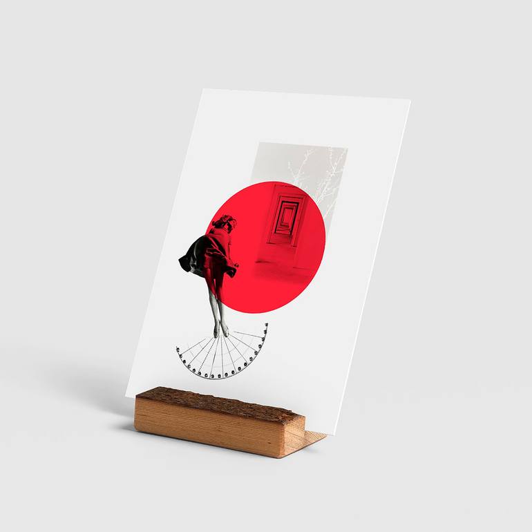 Original People Collage by Laura Cunat | Conceptual Art on Fine Art Paper | What would you do if you weren't afraid? 40x30cm