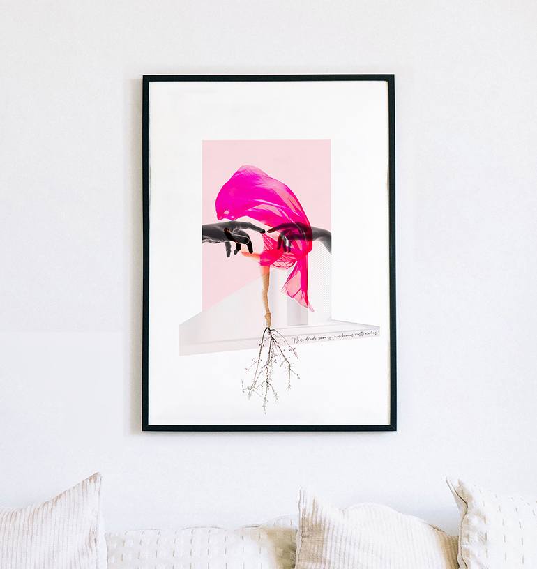 Original Contemporary Love Collage by Laura Cunat