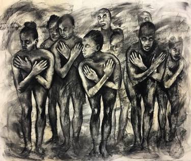 Original Expressionism People Drawings by Greatjoy Ndlovu