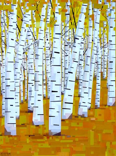 Birch Forest in Autumn thumb