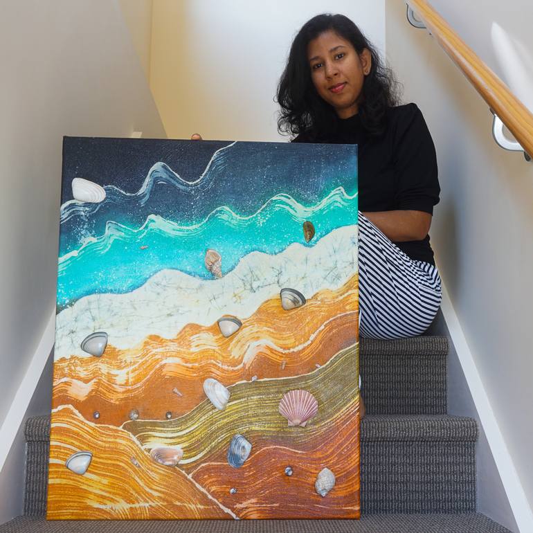 Original Abstract Nature Painting by Monisha Gallage