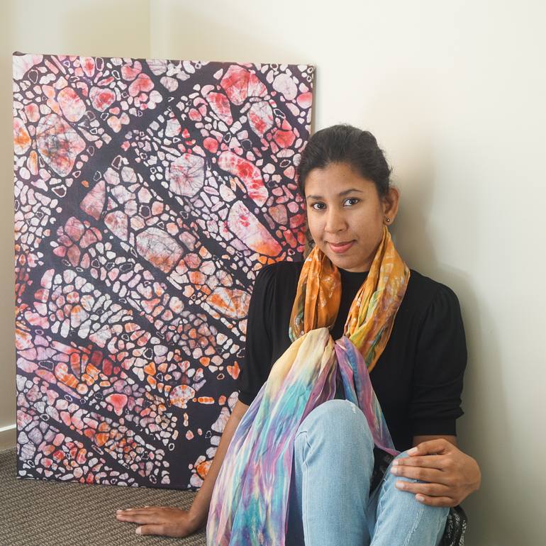 Original Abstract Nature Painting by Monisha Gallage