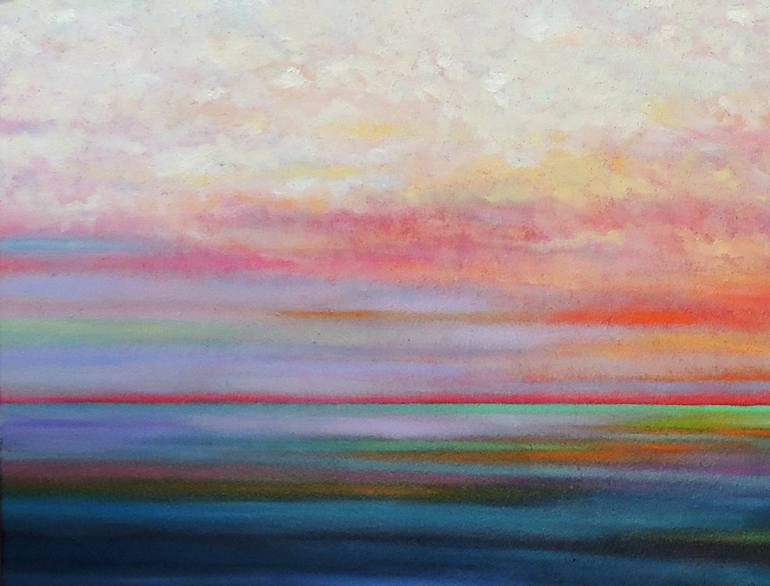 Original Impressionism Seascape Painting by Mary Johnston