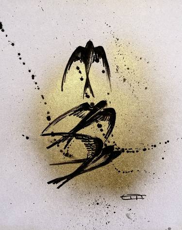 Original Contemporary Animal Drawings by Oplyart Olga