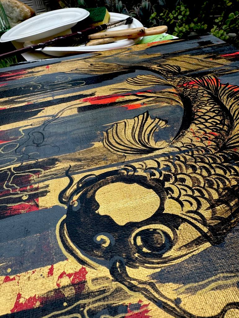 Original Art Deco Animal Mixed Media by Olga Oplyart