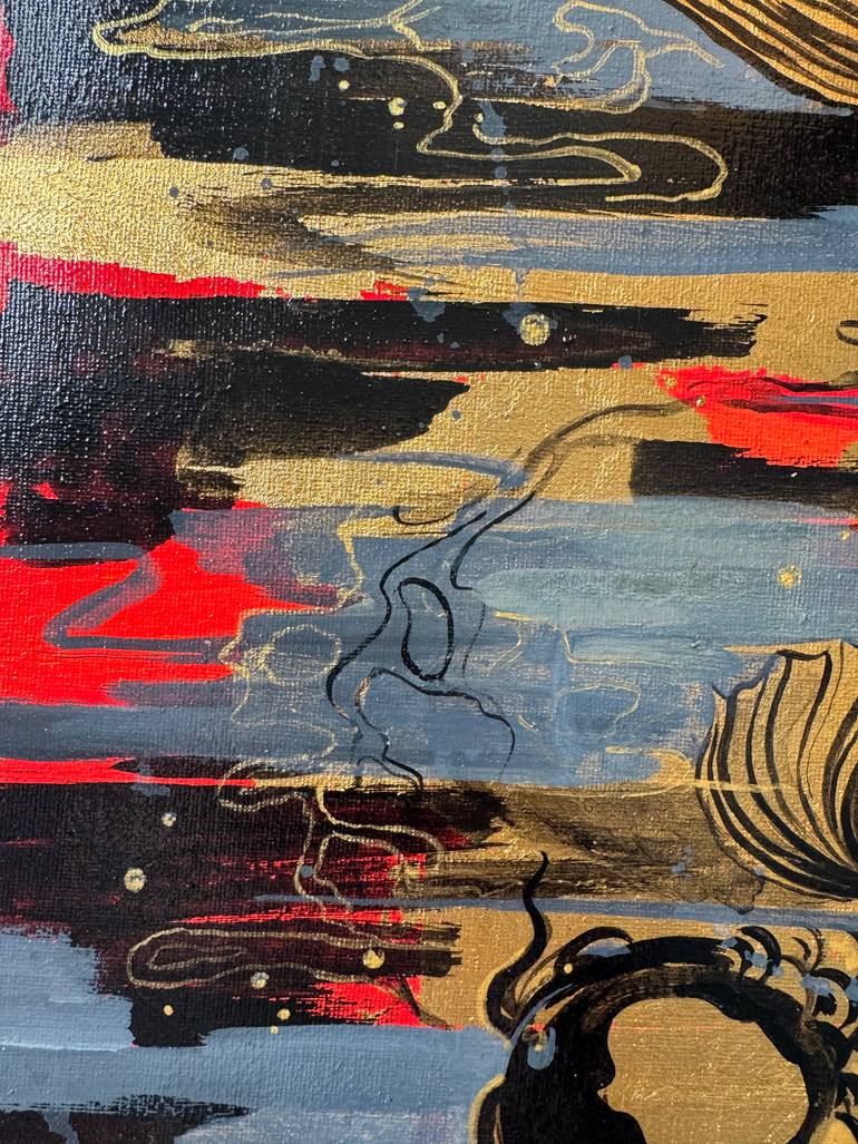 Original Art Deco Animal Mixed Media by Olga Oplyart