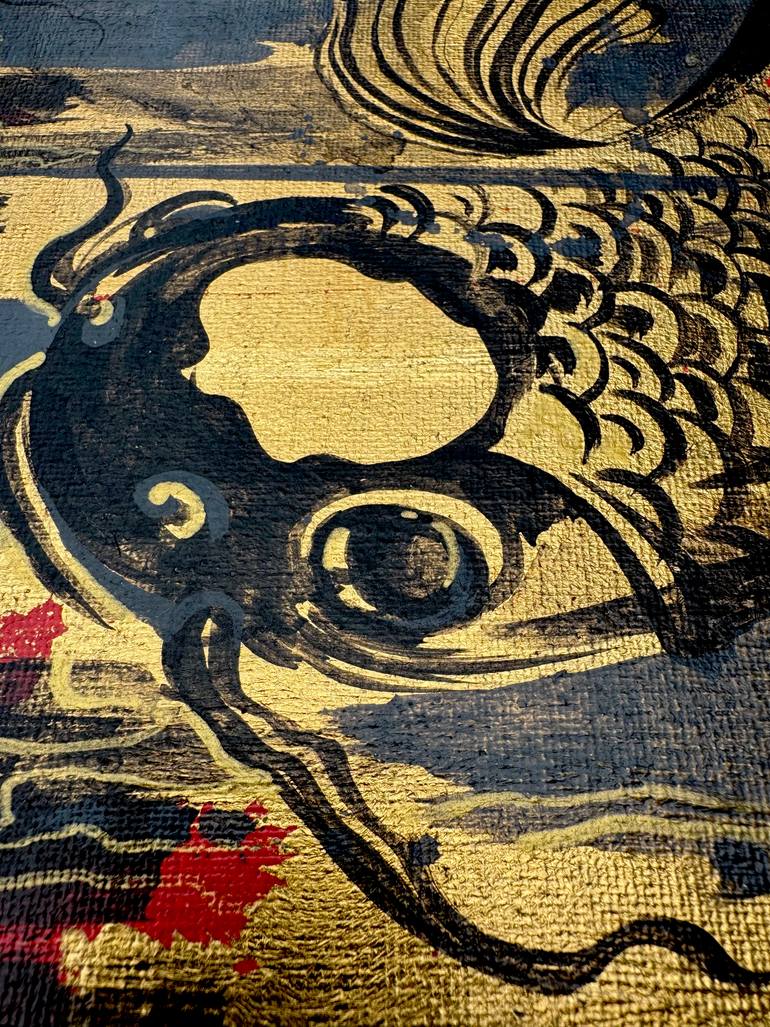 Original Art Deco Animal Mixed Media by Olga Oplyart