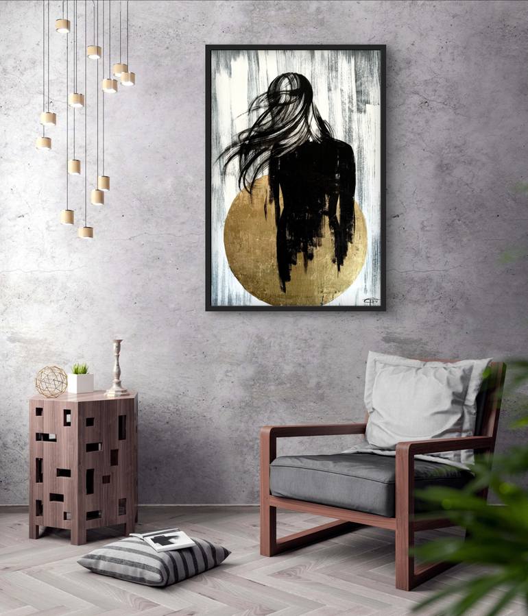 Original Art Deco Women Painting by Olga Oplyart