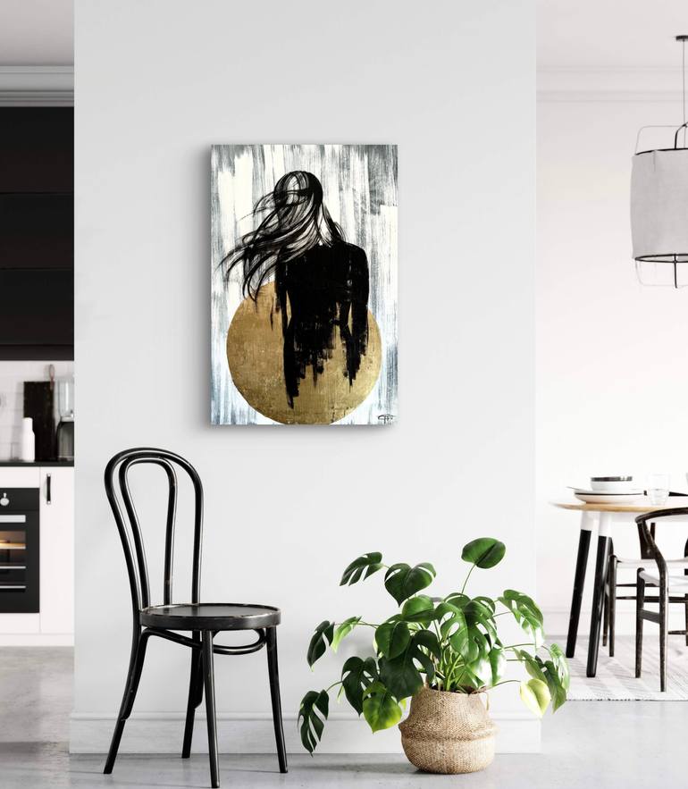 Original Art Deco Women Painting by Olga Oplyart