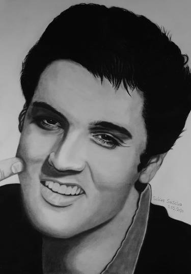 Elvis Presley drawing by Sascha Schürz thumb