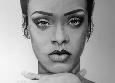 Rihanna drawing by Sascha Schürz thumb