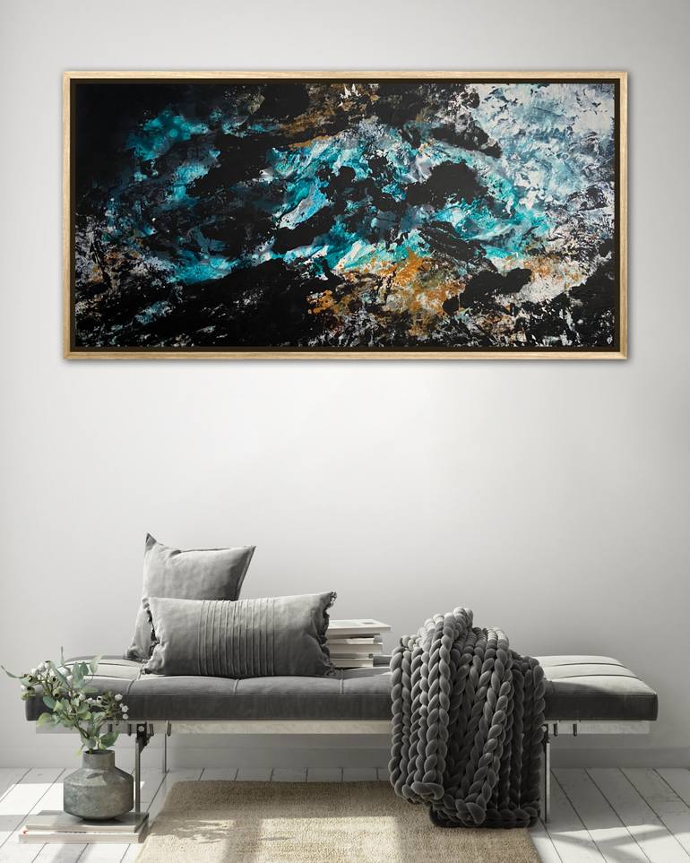Original Abstract Aerial Painting by Carrie Welsh