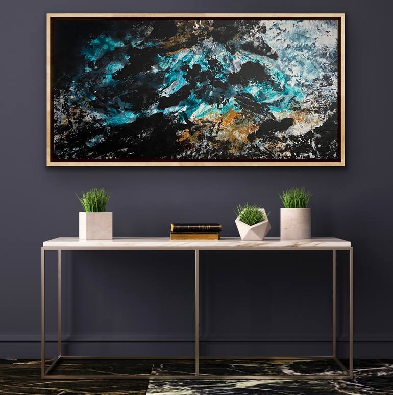 Original Abstract Aerial Painting by Carrie Welsh