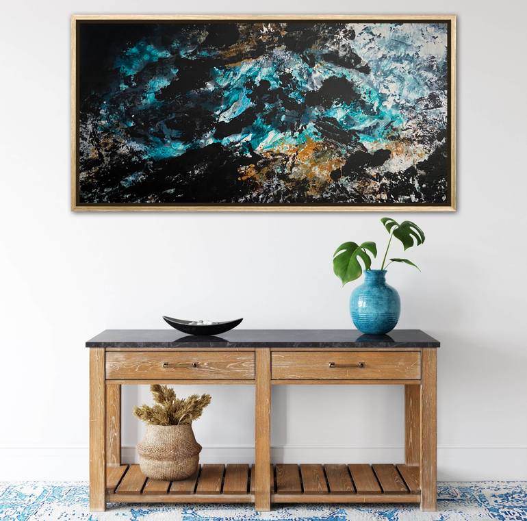 Original Abstract Aerial Painting by Carrie Welsh