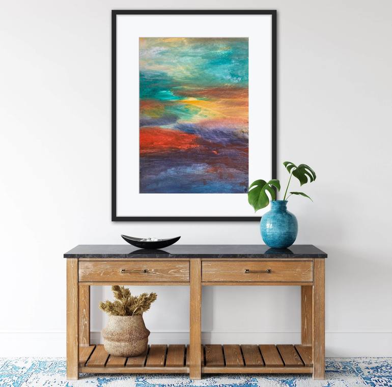 Original Abstract Landscape Painting by Carrie Welsh