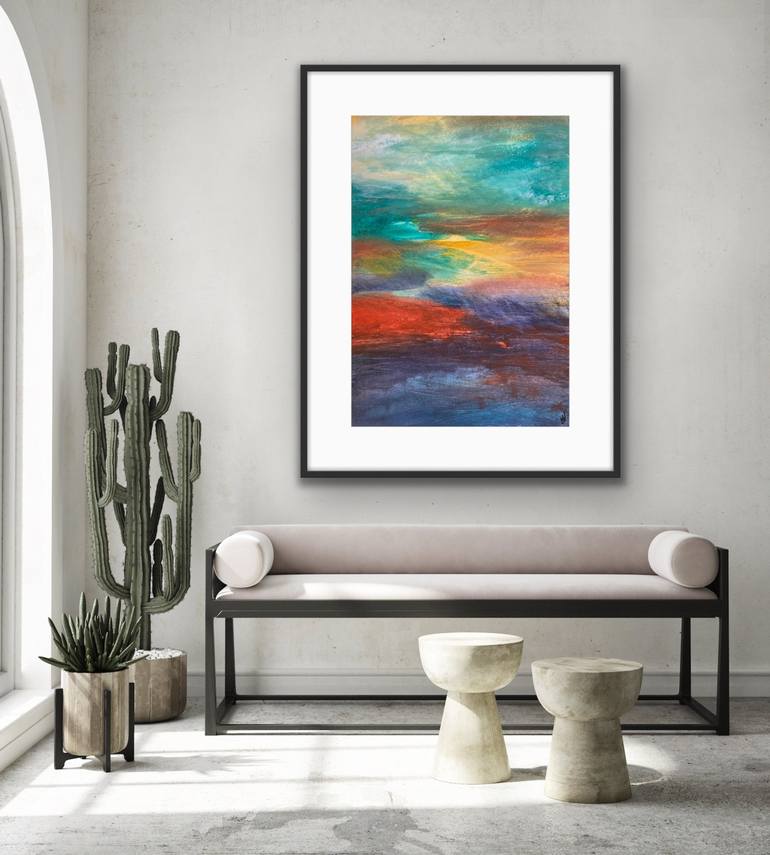 Original Abstract Landscape Painting by Carrie Welsh