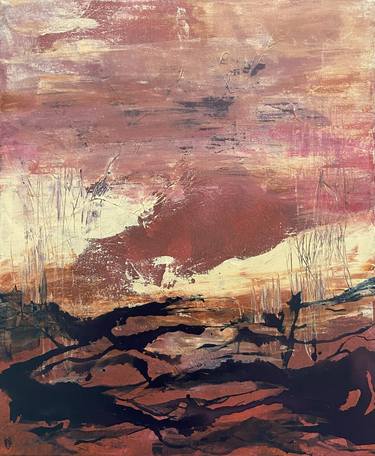 Original Abstract Landscape Paintings by Carrie Welsh