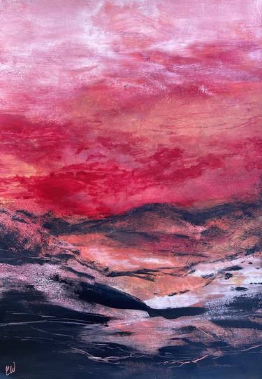 Original Abstract Landscape Paintings by Carrie Welsh