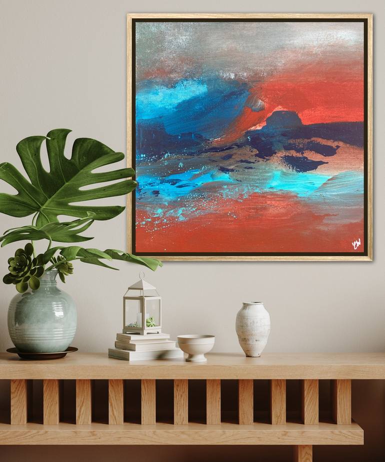 Original Abstract Landscape Painting by Carrie Welsh