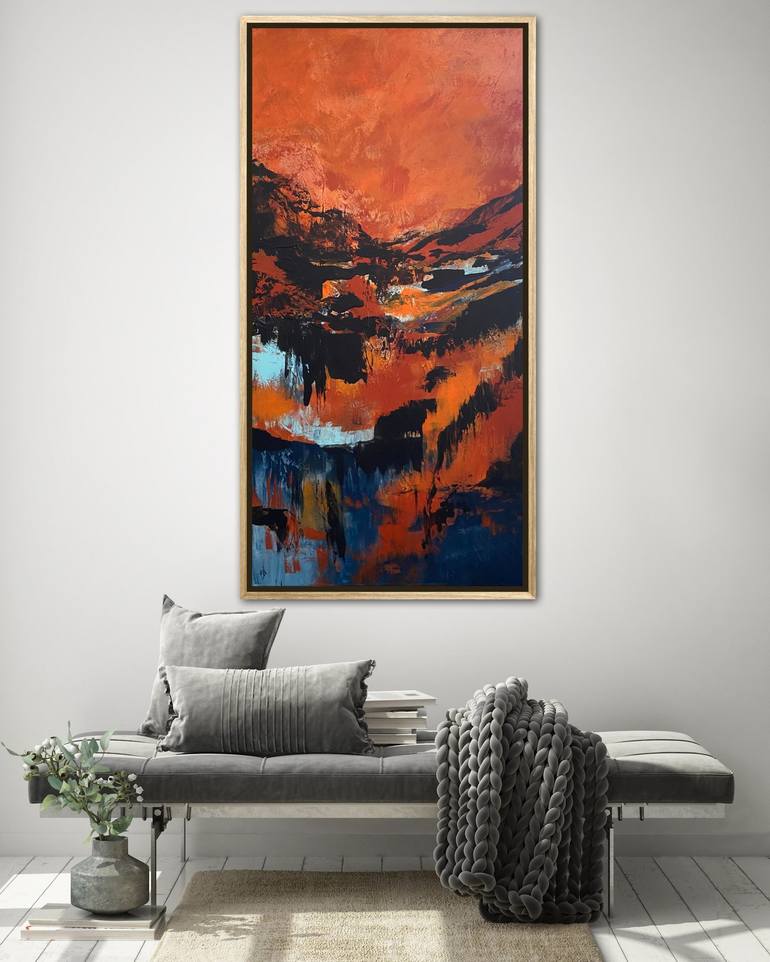 Original Abstract Landscape Painting by Carrie Welsh