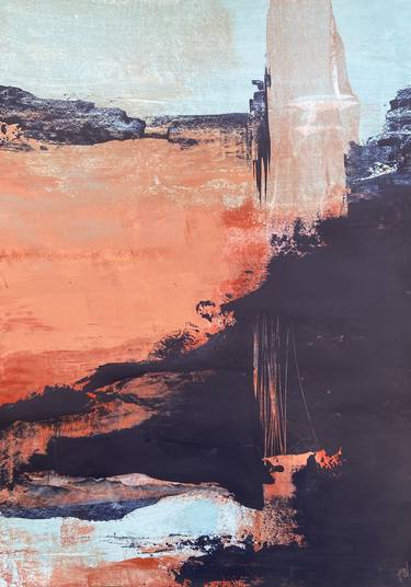 Original Abstract Landscape Paintings by Carrie Welsh