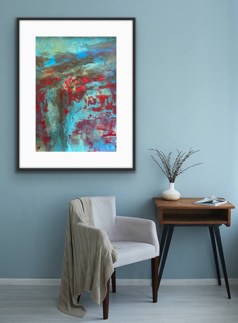 Original Abstract Landscape Painting by Carrie Welsh