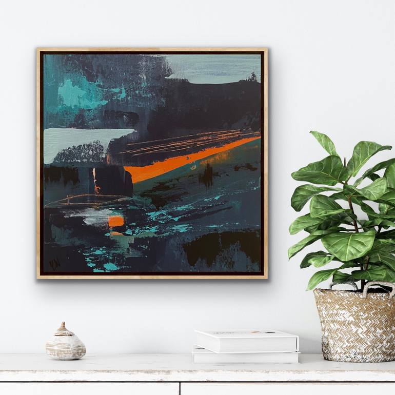 Original Abstract Landscape Painting by Carrie Welsh