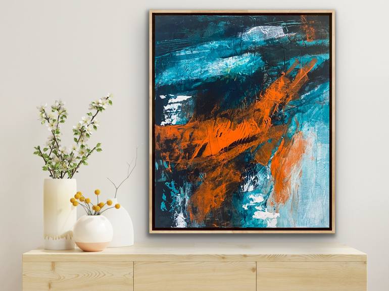 Original Abstract Expressionism Abstract Painting by Carrie Welsh