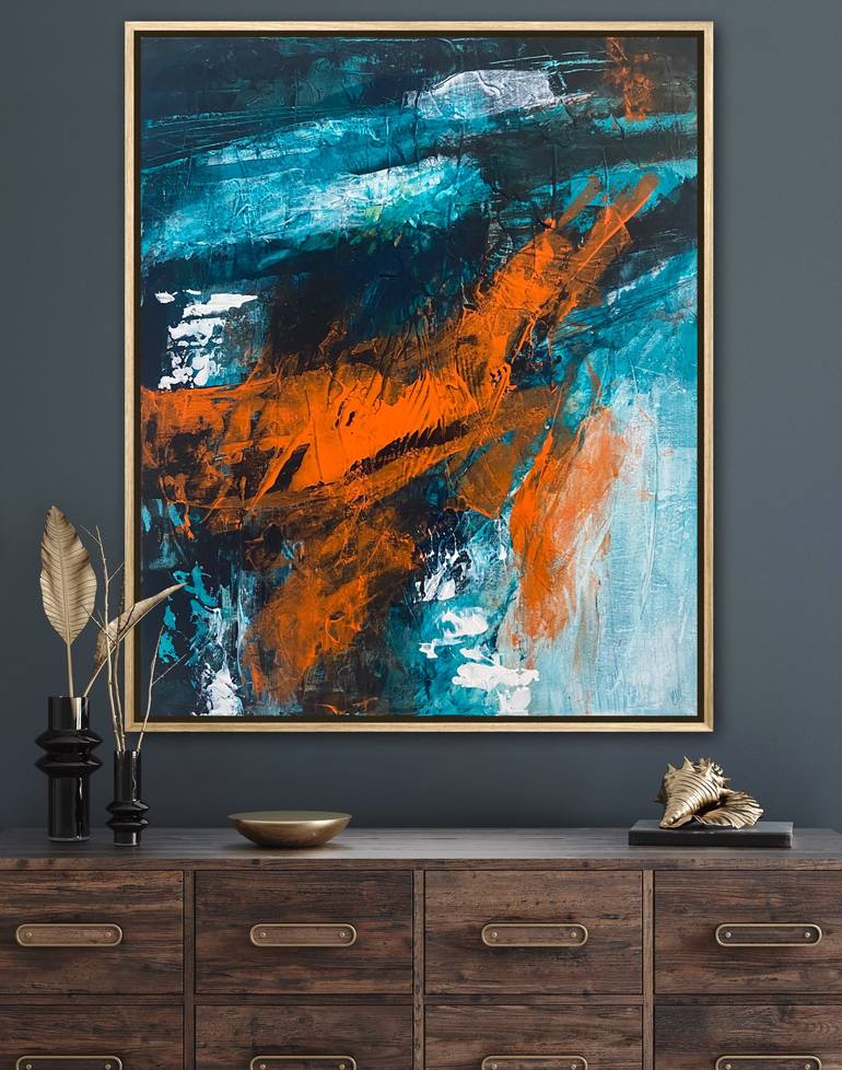 Original Abstract Expressionism Abstract Painting by Carrie Welsh