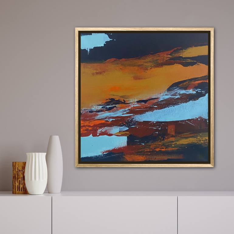 Original Abstract Landscape Painting by Carrie Welsh