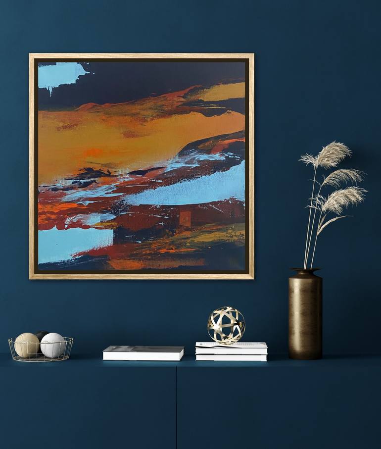 Original Abstract Landscape Painting by Carrie Welsh