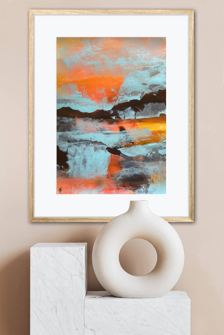 Original Abstract Landscape Painting by Carrie Welsh