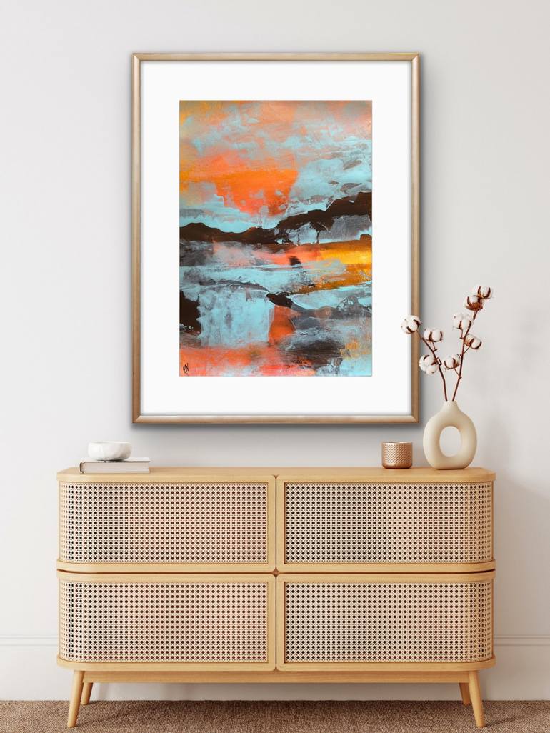 Original Abstract Landscape Painting by Carrie Welsh