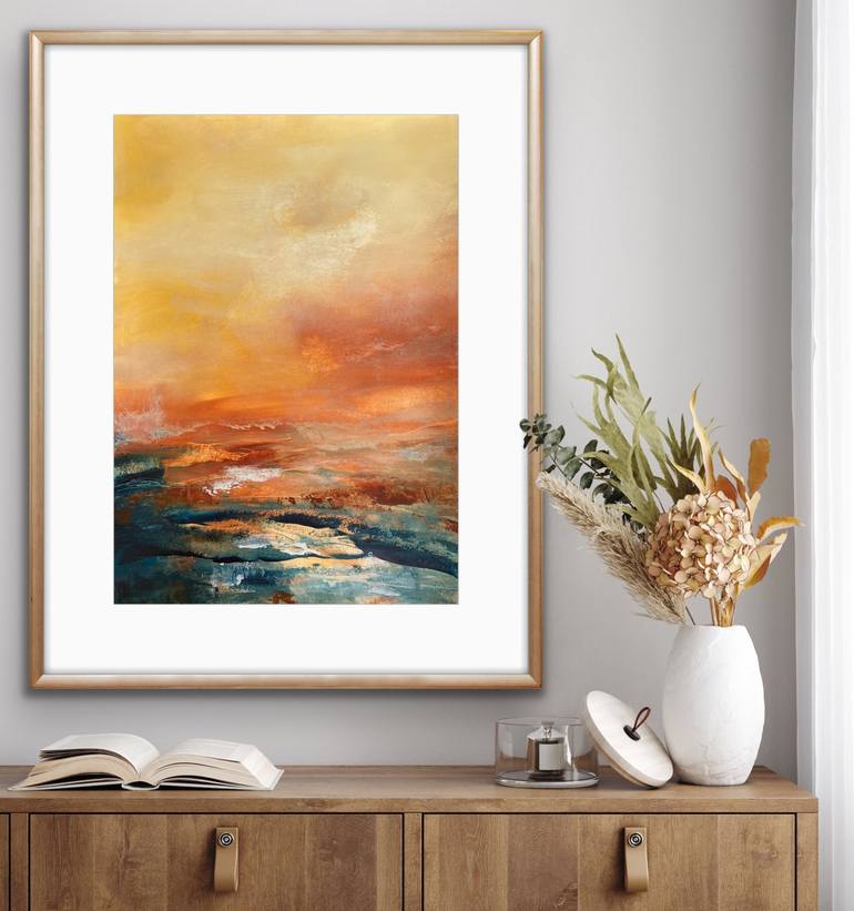 Original Abstract Landscape Painting by Carrie Welsh