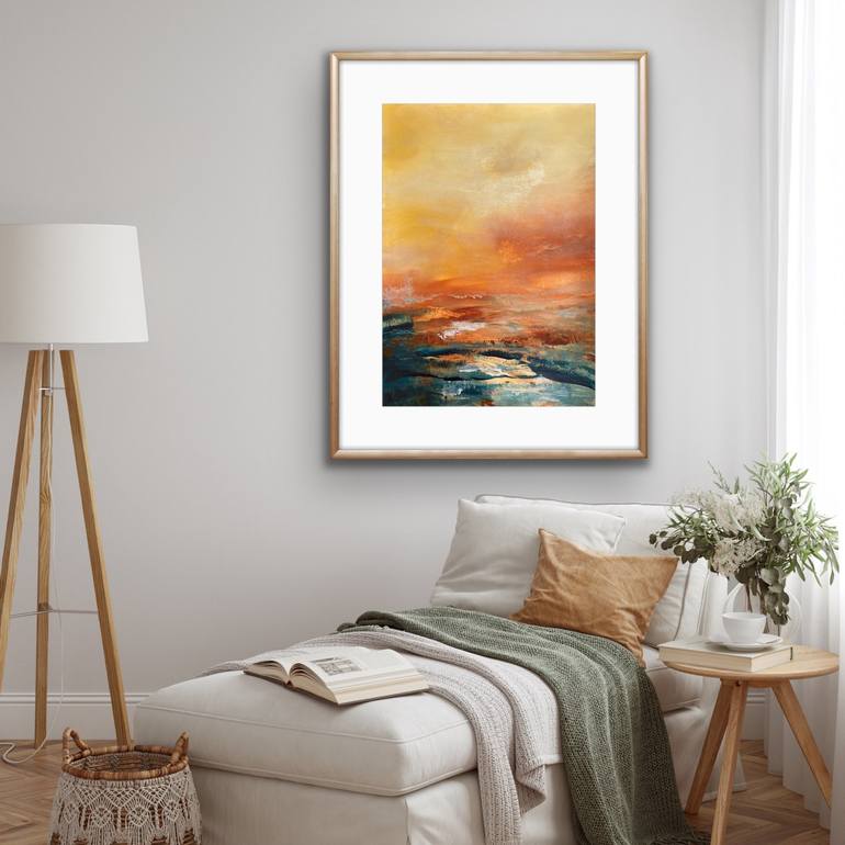 Original Abstract Landscape Painting by Carrie Welsh