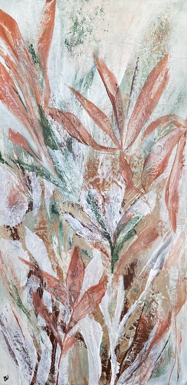 Original Abstract Botanic Paintings by Carrie Welsh